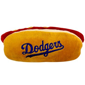 Los Angeles Dodgers- Plush Hot Dog Toy